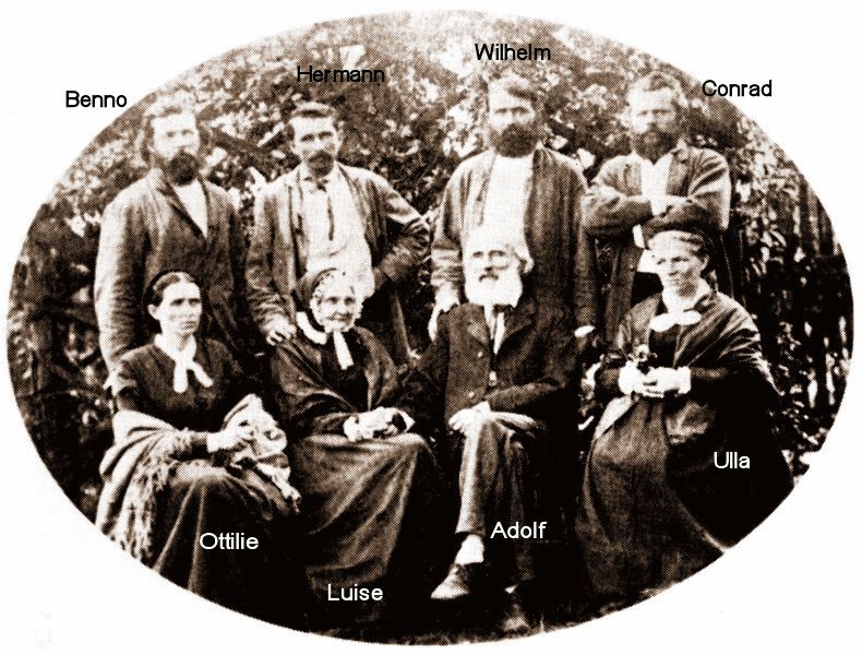 The Adolf Fuchs family in 1875